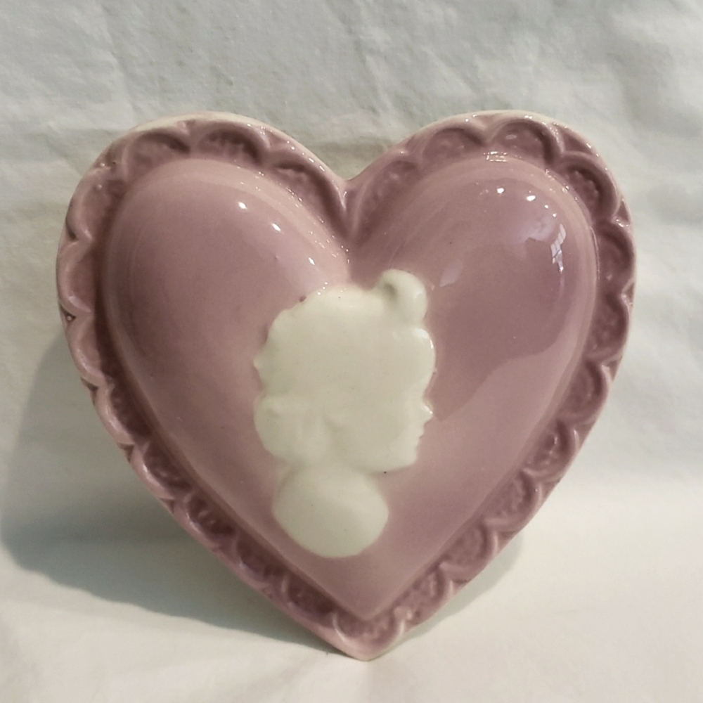*VTG USA Pink Lady Head Ceramic Wall Pocket EUC